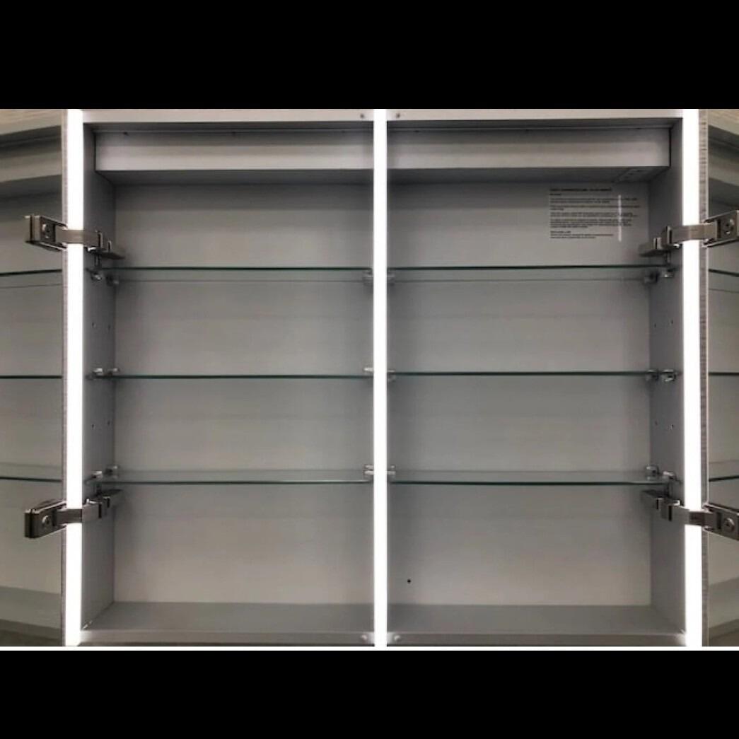 Lily / Lemer LED Mirror Wall Cabinet Interior