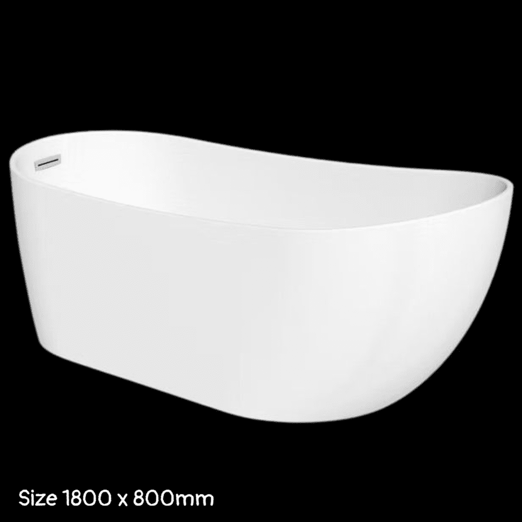 Inca 1800mm Contemporary Freestanding Double Skinned Acrylic Bath