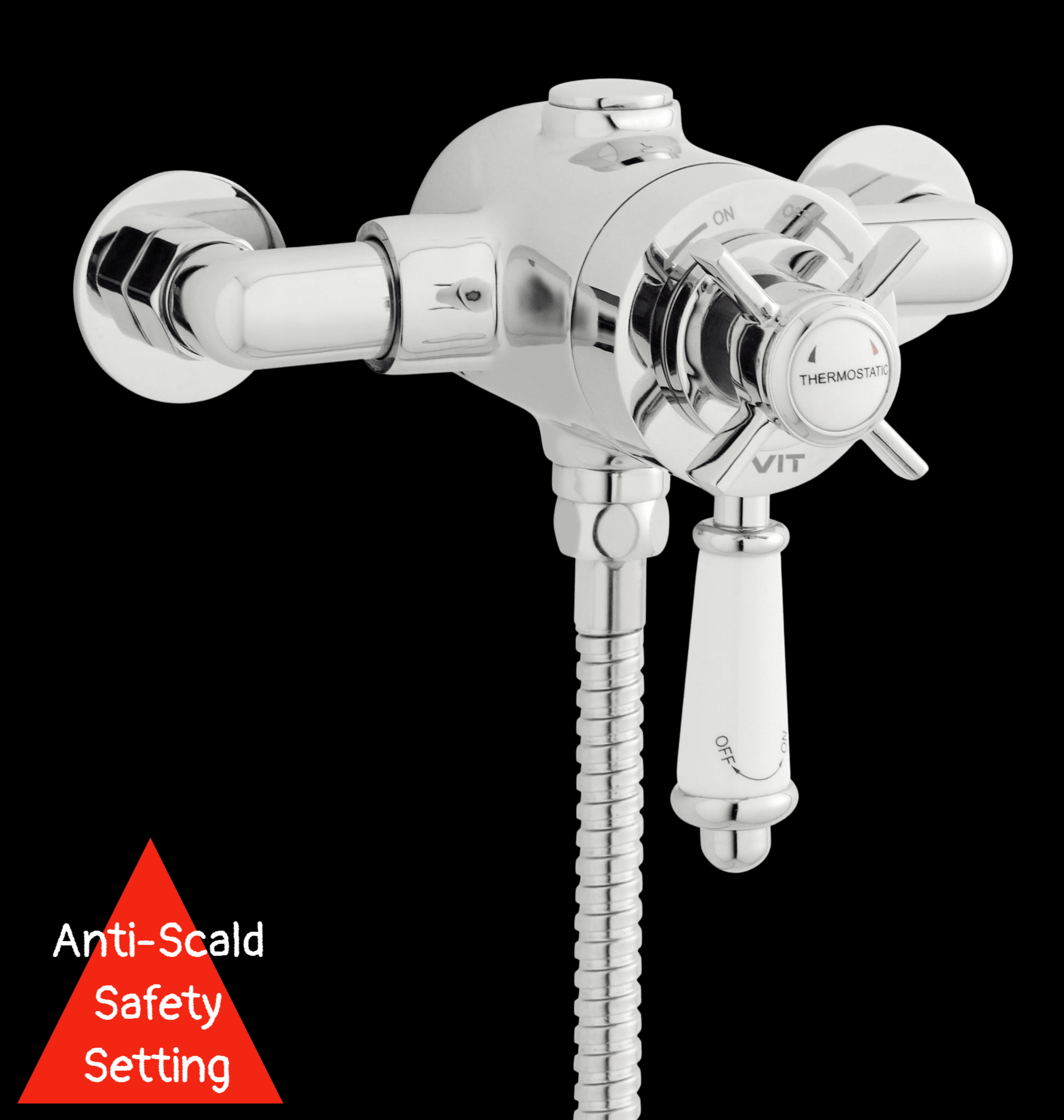 Traditional Exposed Thermostatic Shower Valve