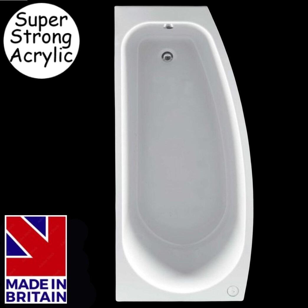 Renaissance Compact Left Hand Space Saver Shower Bath