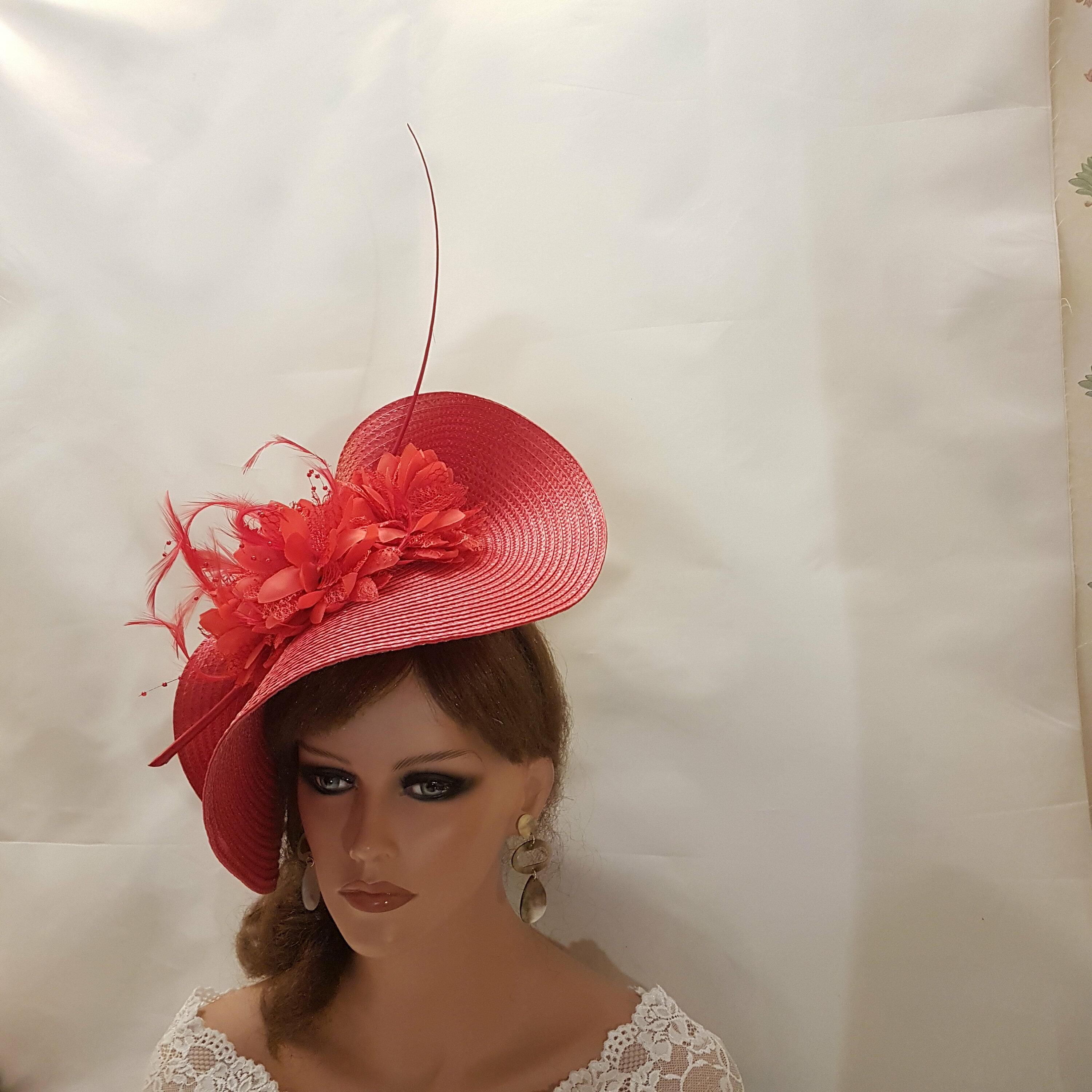 Red Fascinator for kentucky Derby