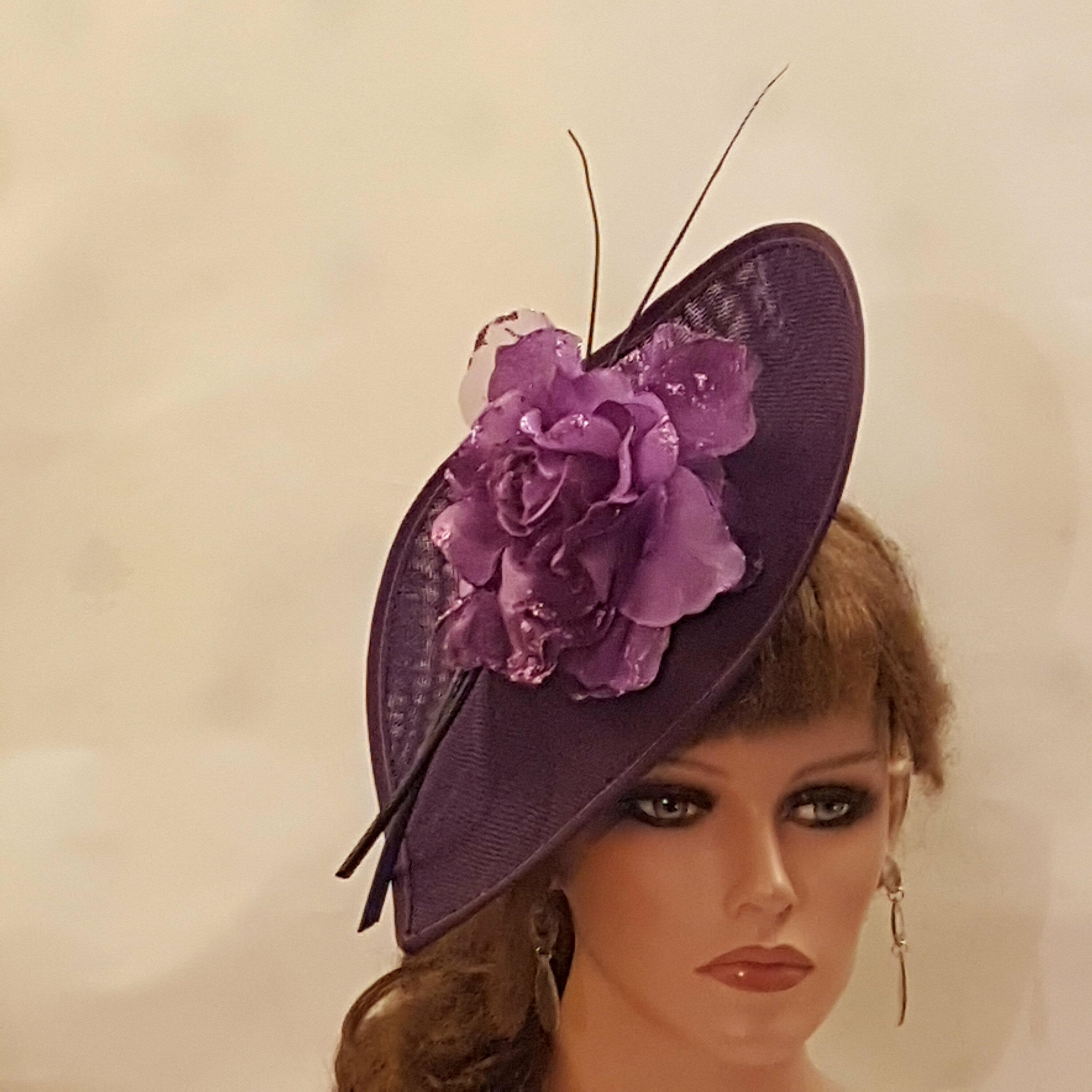 Purple Mother of the bride/Groom hatinato