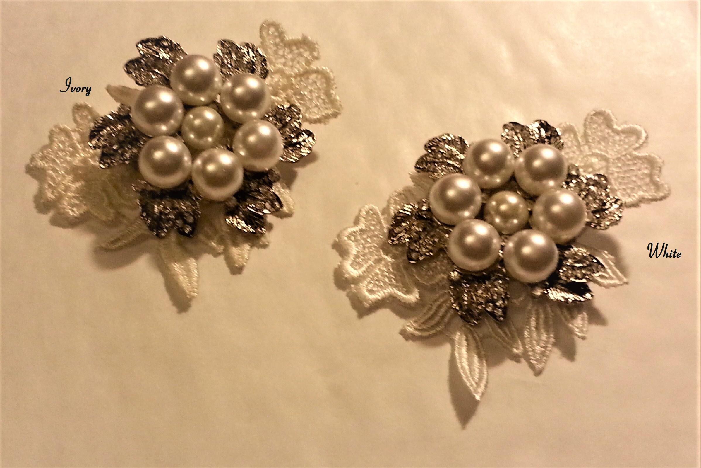 White, Ivory Bridal Hair clip
