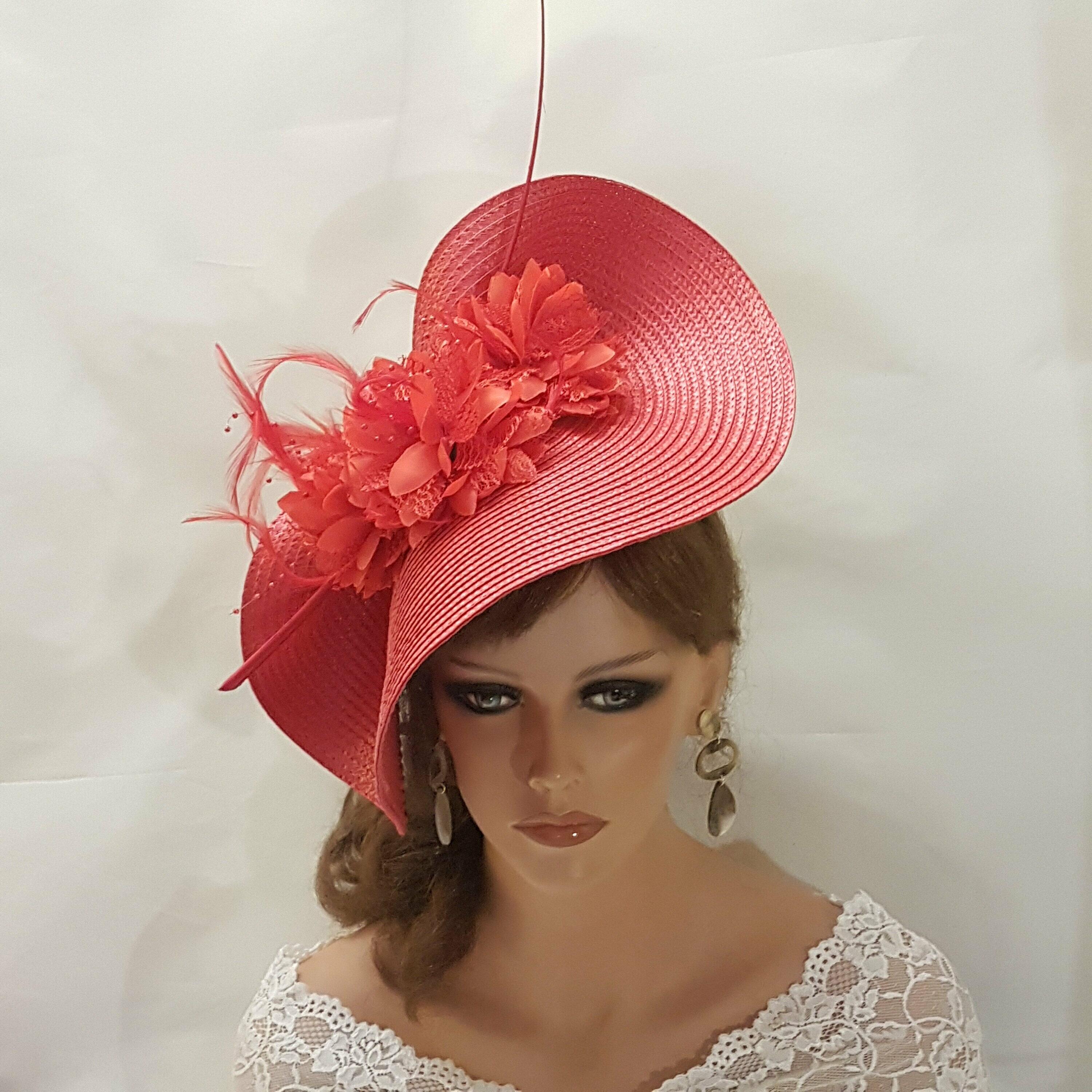 REdmother of the bride hat Fascinator