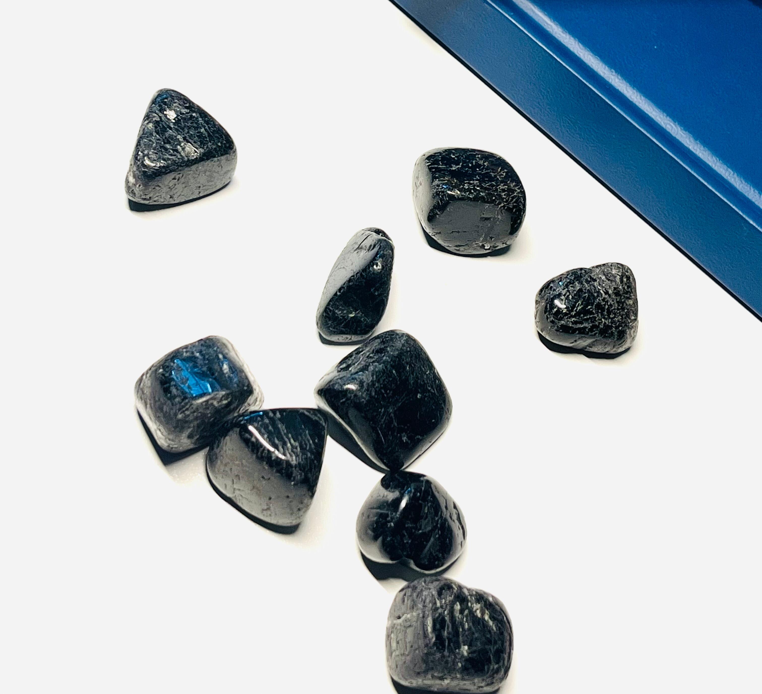 black tourmaline protection healing tumble stones