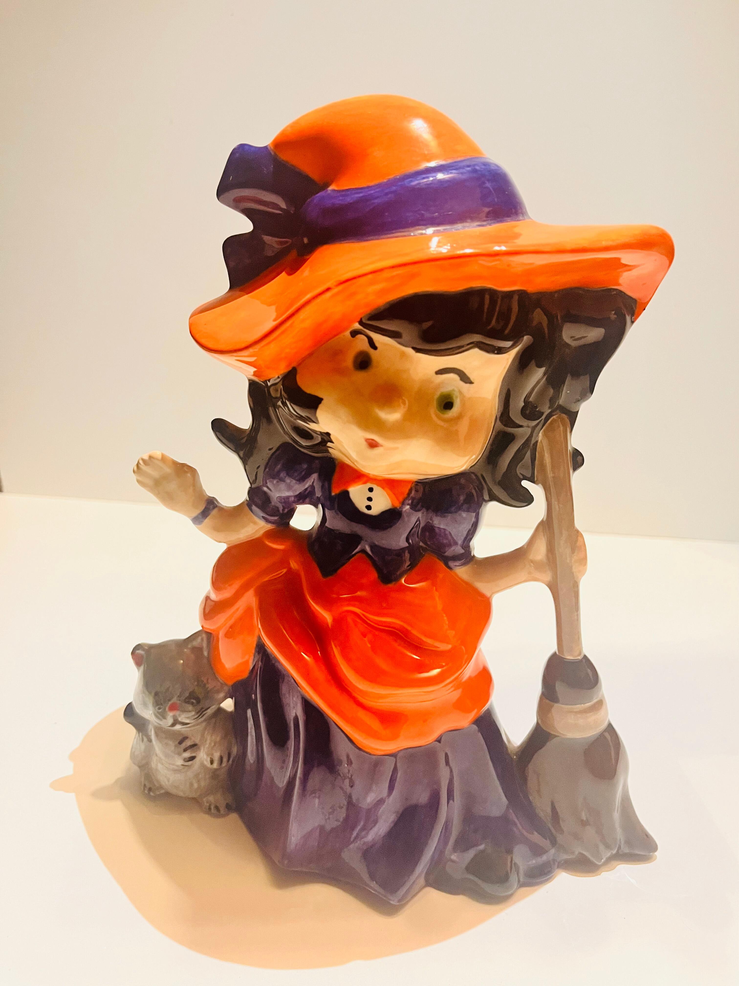 Hand painted Ceramic Witch