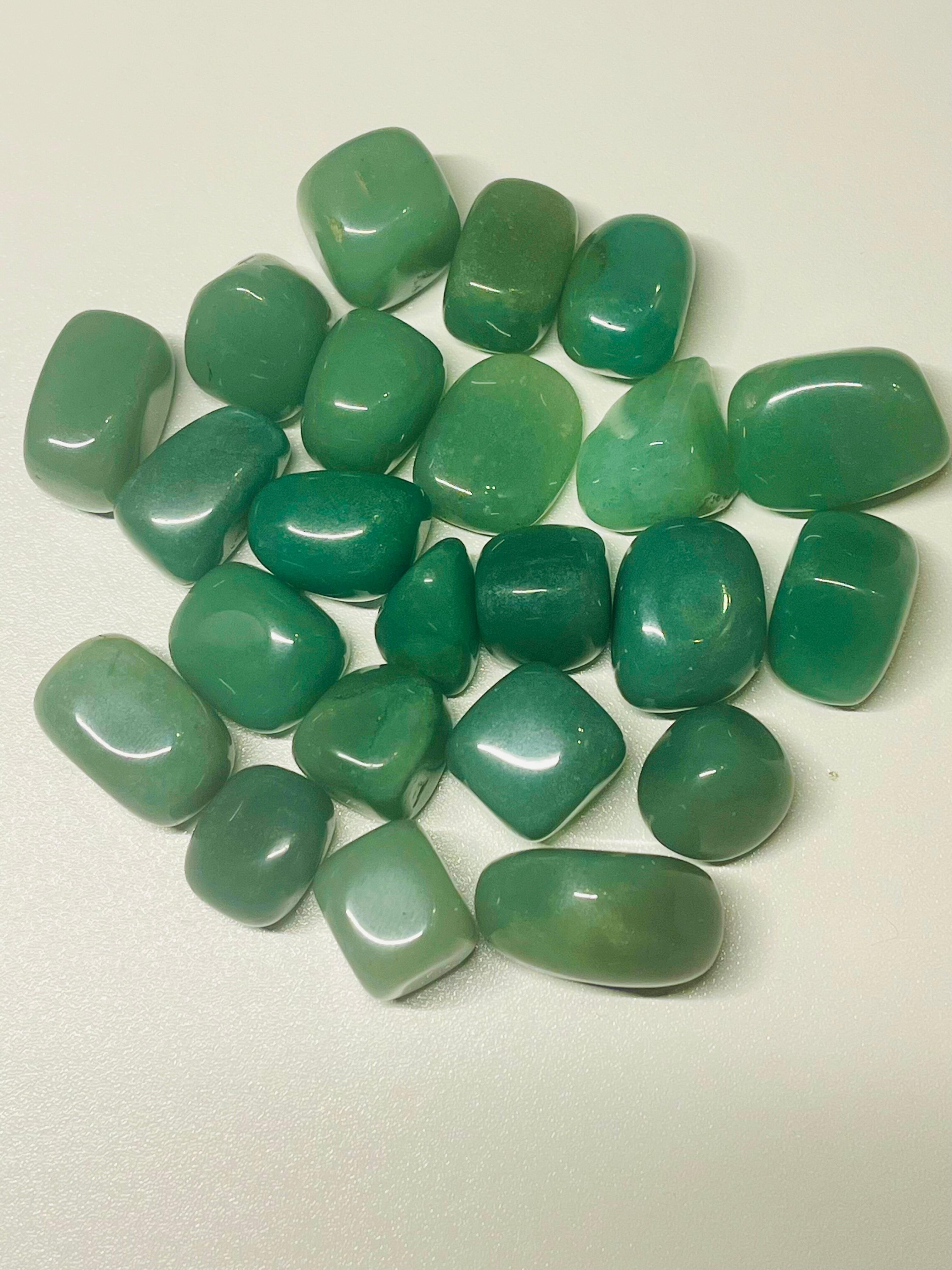 Green Aventurine crystals tumblestone