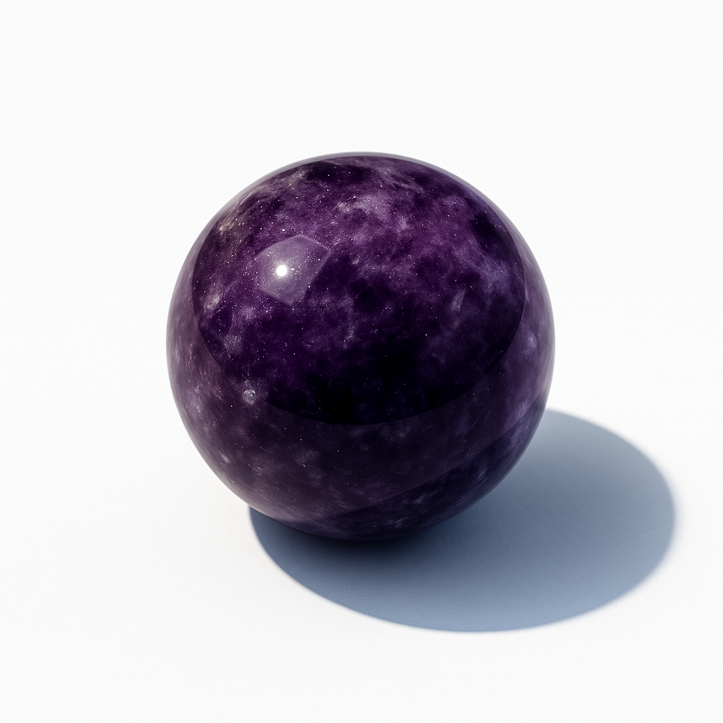 Lepidolite purple crystal sphere