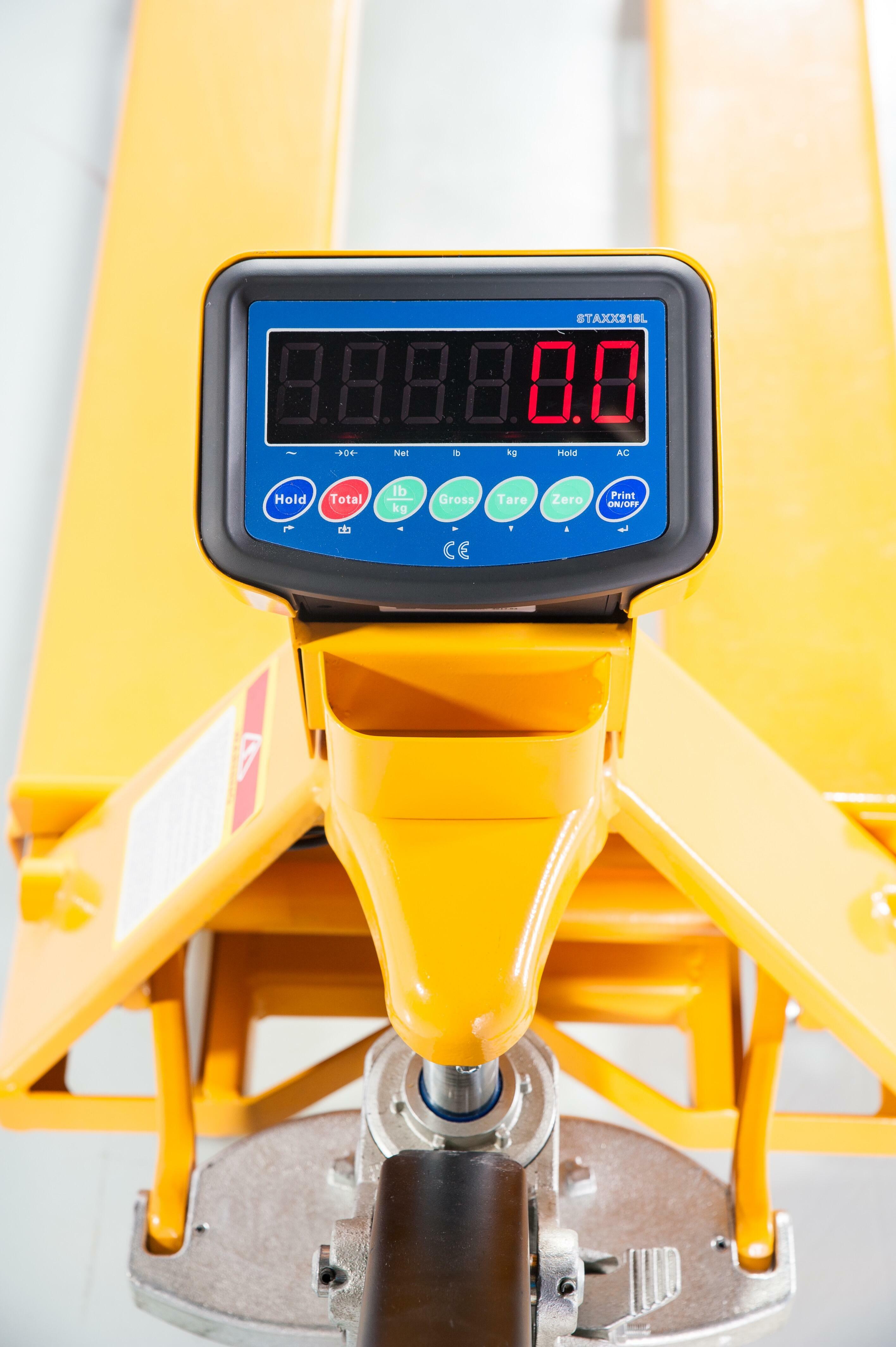 pallet truck with weighing scales