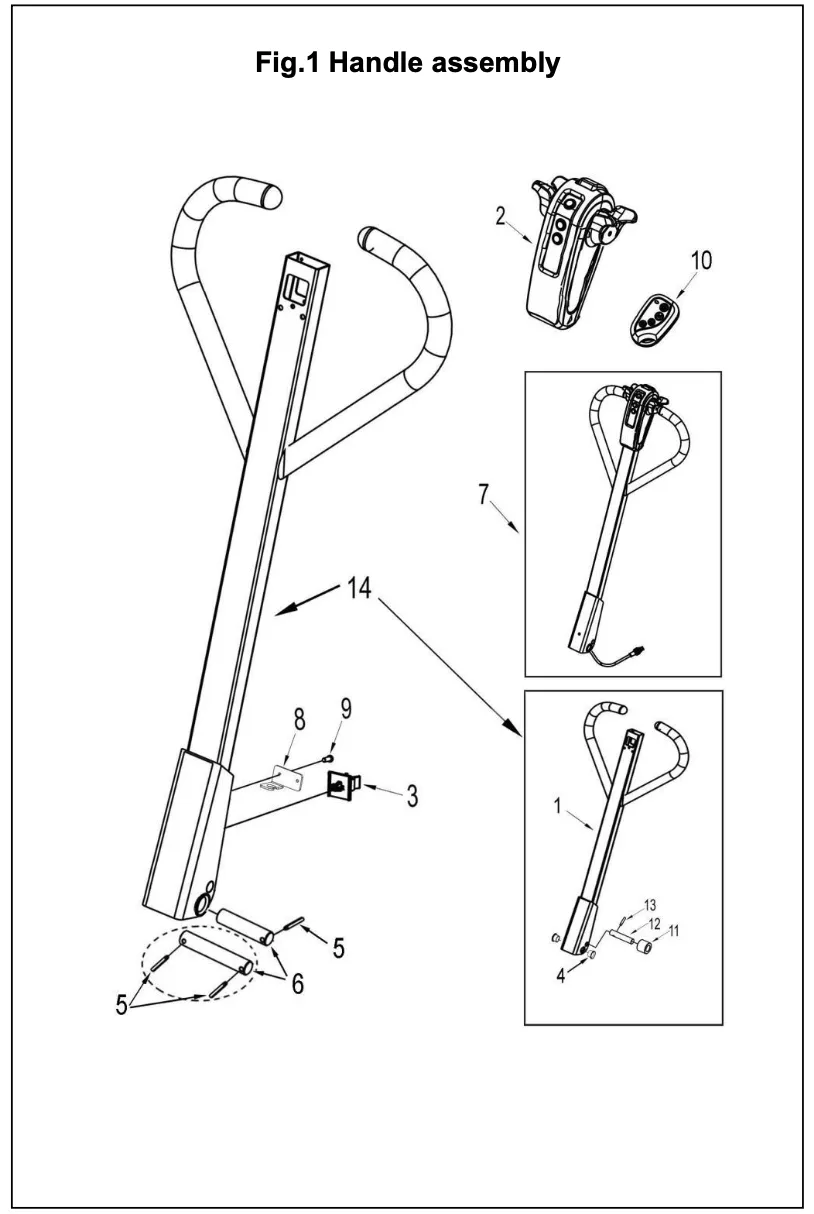 Electric Pallet Trucks Parts From Go Ept Ltd Cbd Ws Handle Parts Diagram