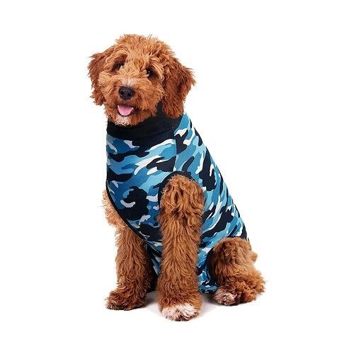 Blue Camouflage Dog Recovery Suit
