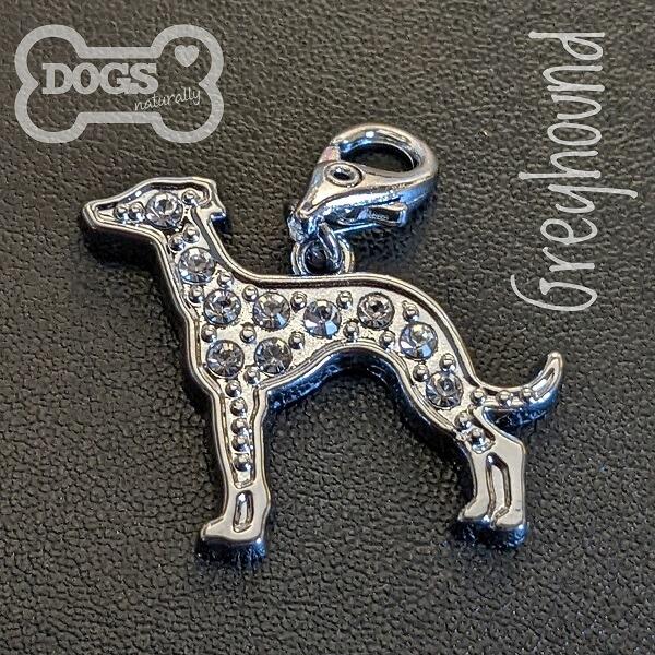 GREYHOUND DOG Keyring, Keychain, Handbag Charm With Print From Original Painting By Suzanne Le