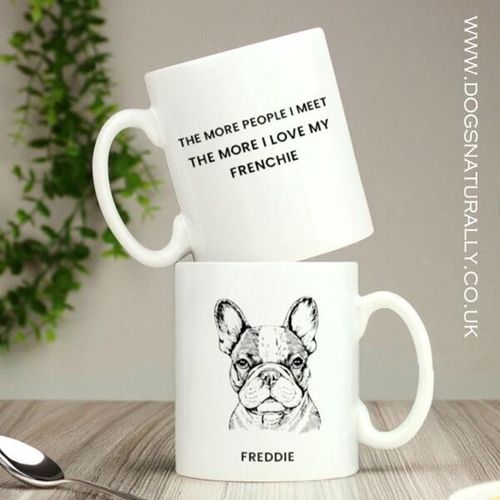 Elegant French Bulldog Personalised Mug