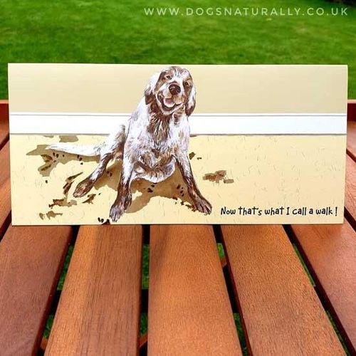 Good Walk - Fun Dog Card Muddy after a "Good Walk"