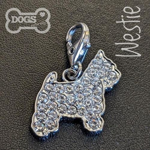 Westie Crystal Dog Charm