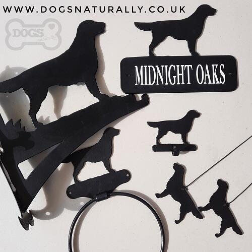 Dog Lover Towel Hoop Flat Coated Retriever (along with matching collection
