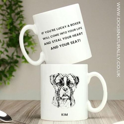 Elegant Personalised Boxer Mug
