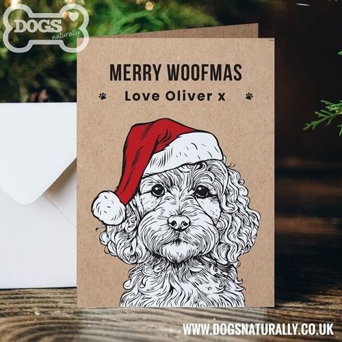 Personalised Cockapoo Christmas Card