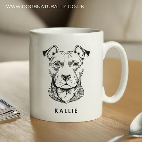 Elegant Personalised Staffie Mug (Staffordshire Bull Terrier) Kallie