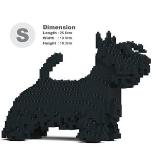 Scottish Terrier - Lego Inspired Brick Building Kit (Black Small)