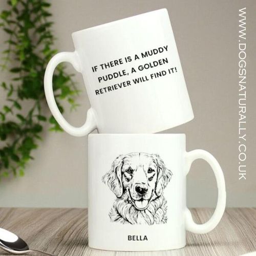 Elegant Personalised Golden Retriever Mug - Bella