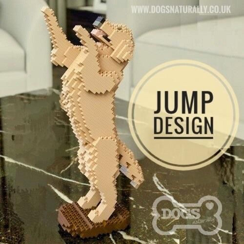 Golden Retriever - Jump Design - Jekca Brick Building Kit