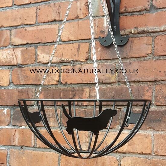 Dog Lover Hanging Basket - Basset Hound