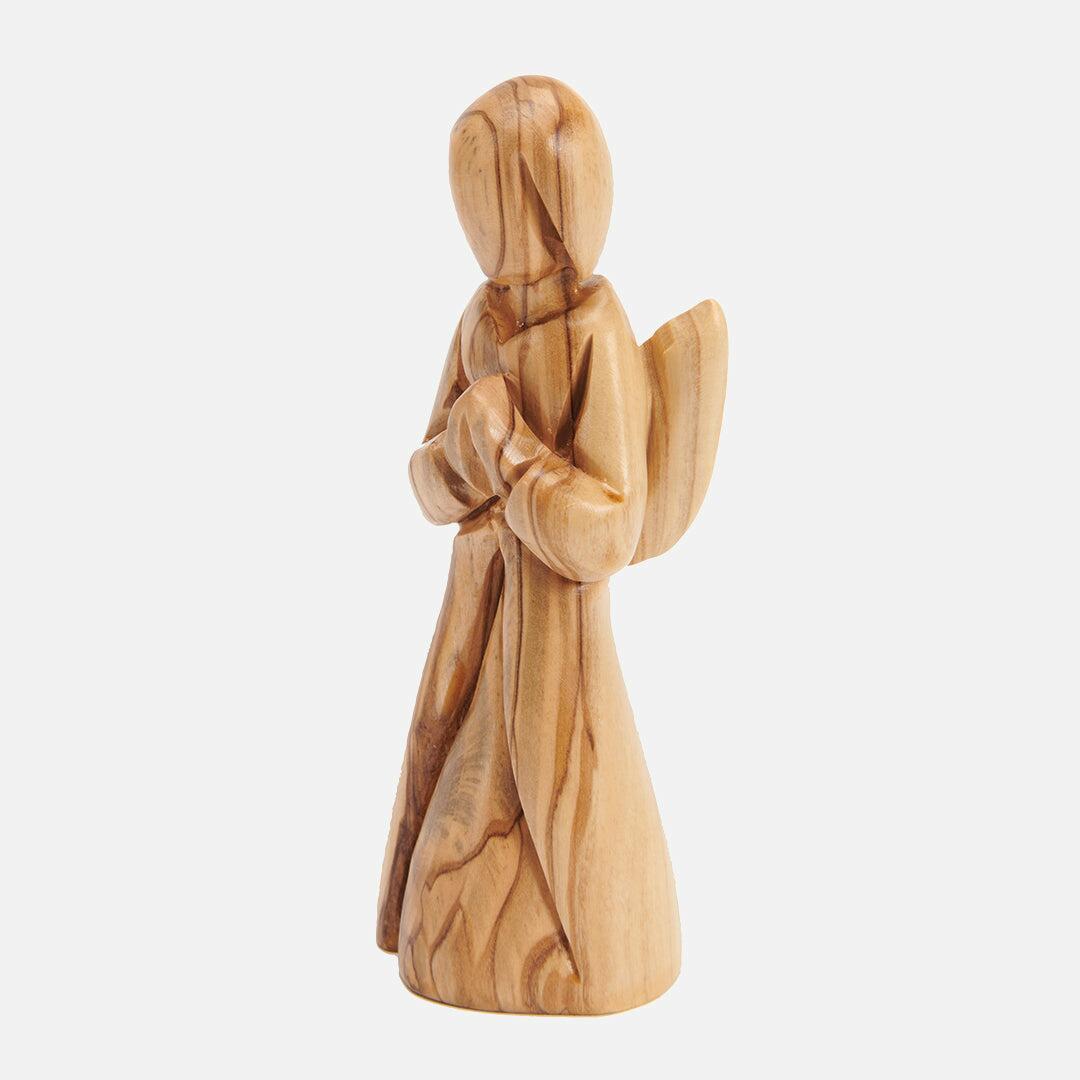 Charity Devotional_Olive Wood Praying Angel