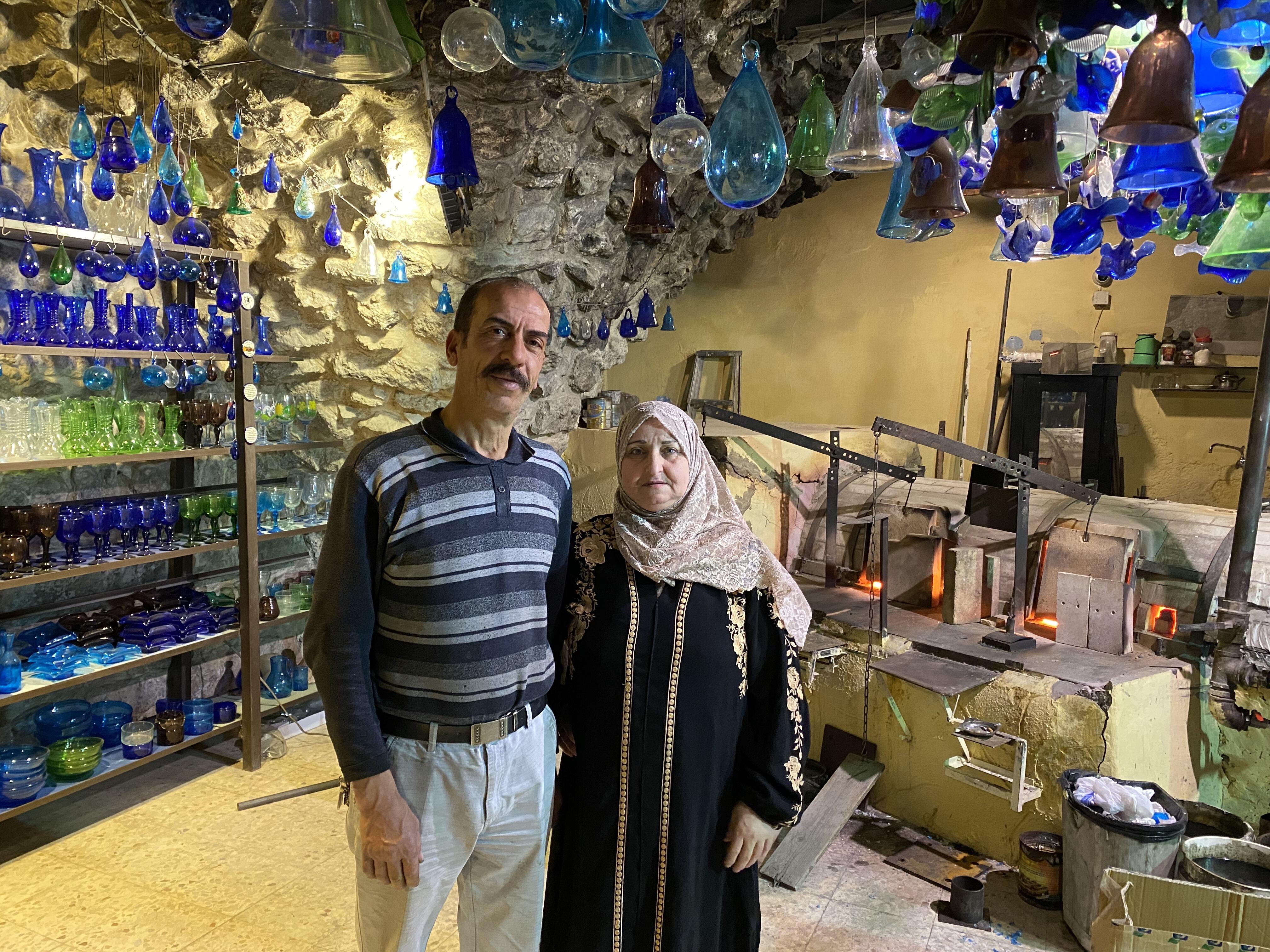 Jacob and his wife in their Hebron workshop