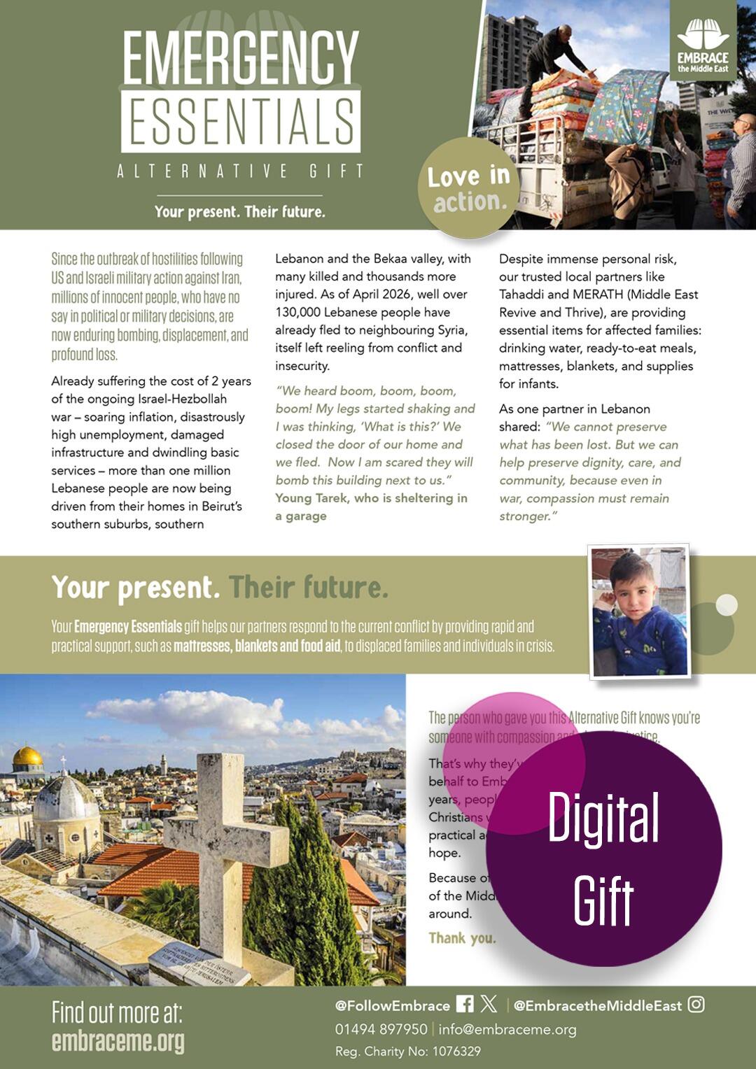 Embrace the Middle East - Digital Alternative Gift - Emergency Essentials - internal