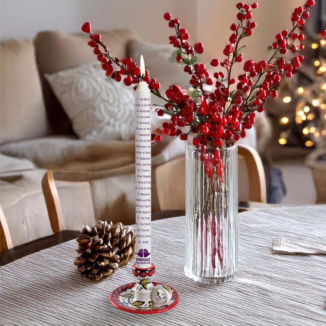 Embrace the Middle East - Advent Products - Names of Jesus Advent Candle