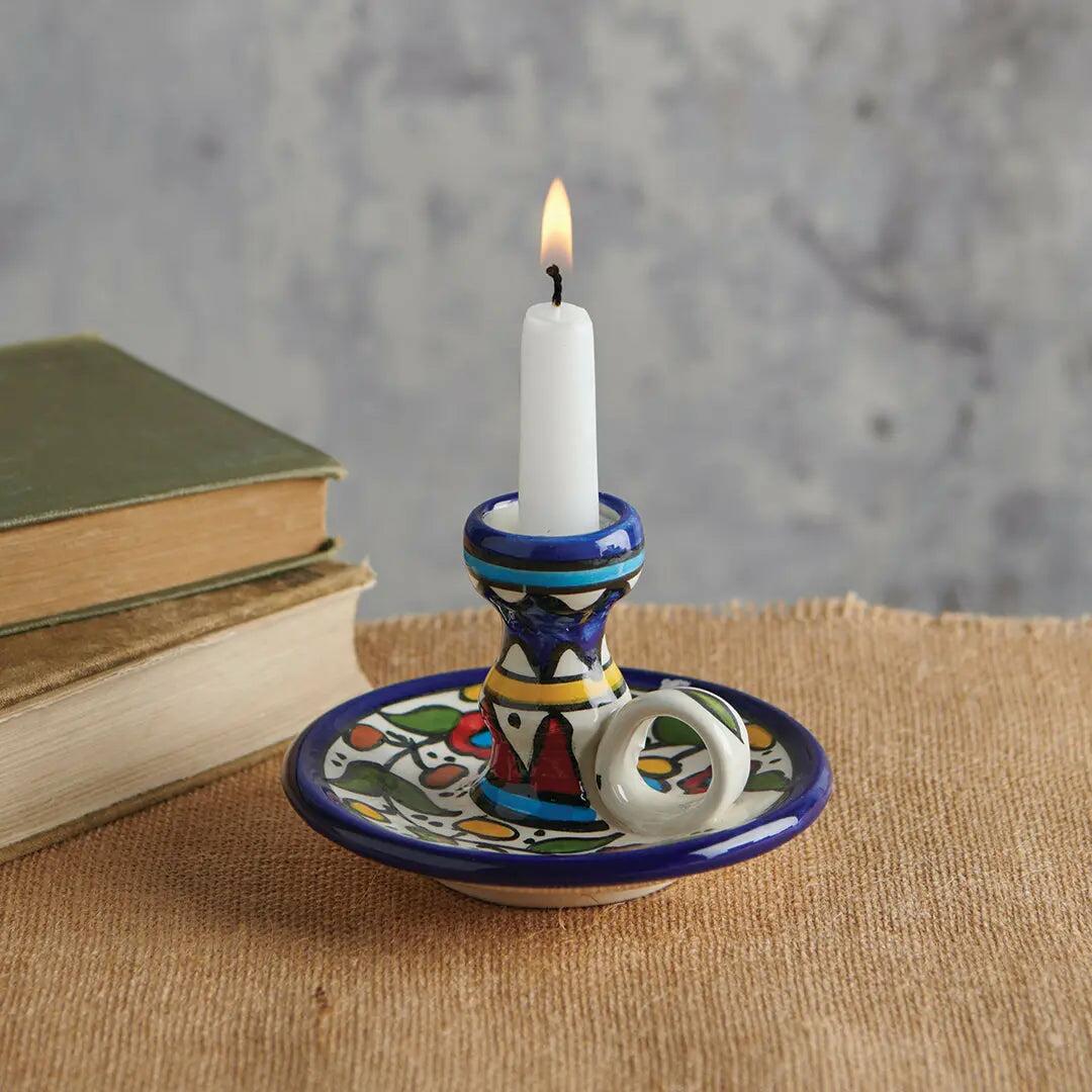 Palestinian Ceramic Candle Holder