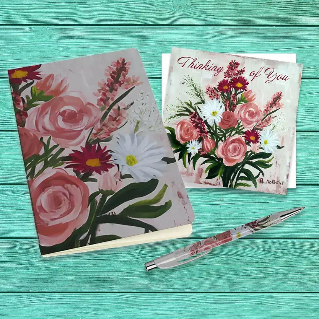 Stationery Flowers Notebook