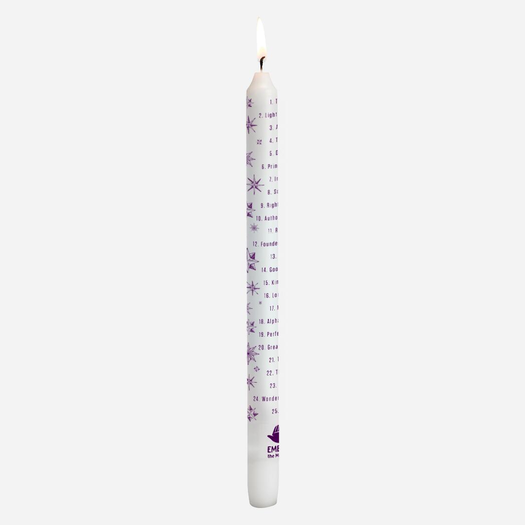 Names Of Jesus Advent Candle