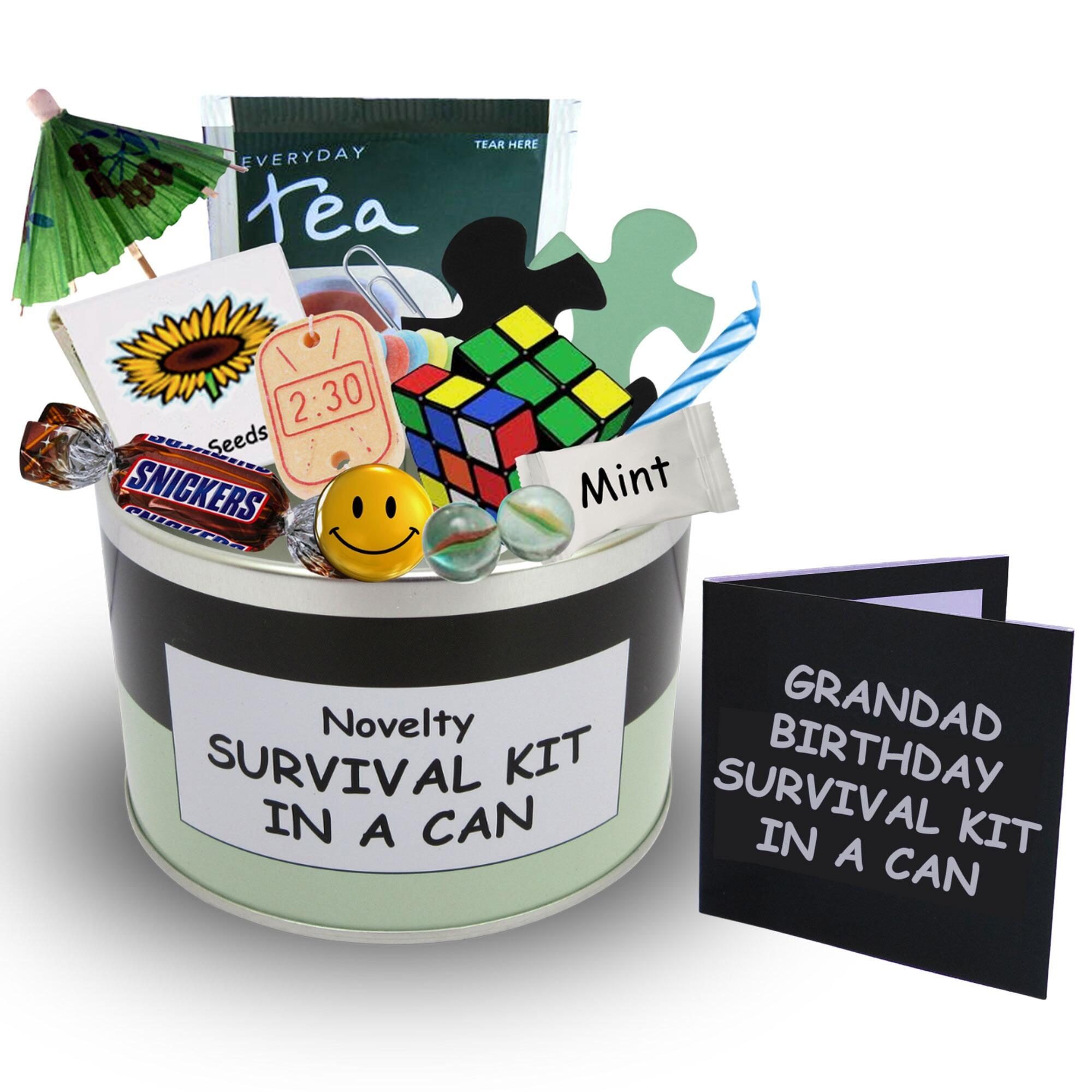 Grandparent Survival Kit In A Can. Novelty Fun Keepsake Nan/Nana/Nanna/Grandma/Grandpa/Granddad