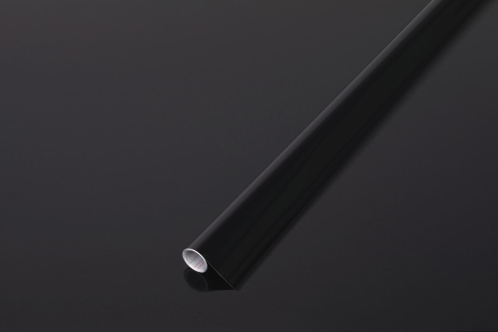 d-c-fix Black Glossy Vinyl Wrap Sticky Back Plastic Self Adhesive 5m x 90cm