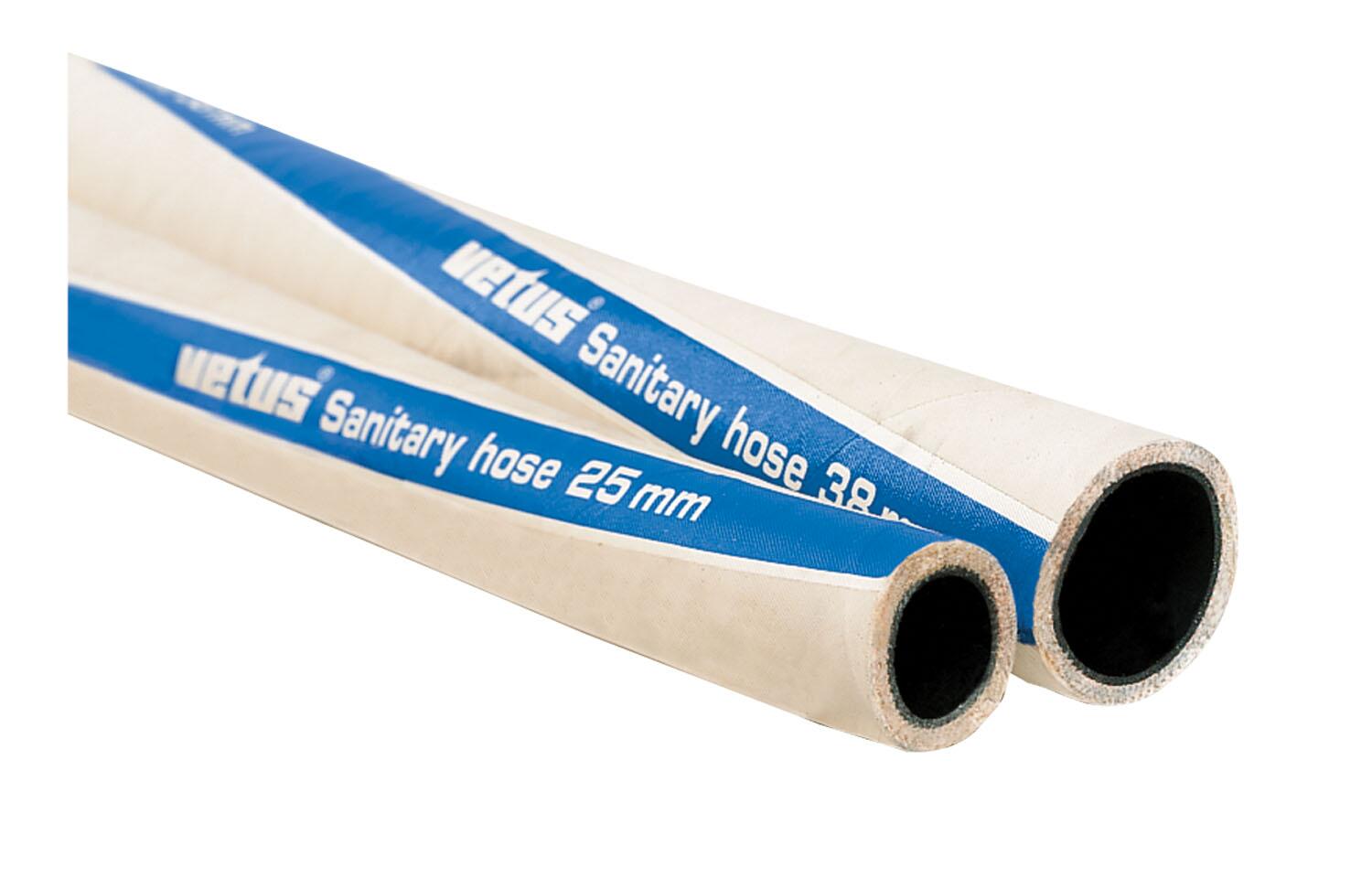 Impermeable 'no-smell' sanitary hoses, 19mm (3/4") internal diameter
