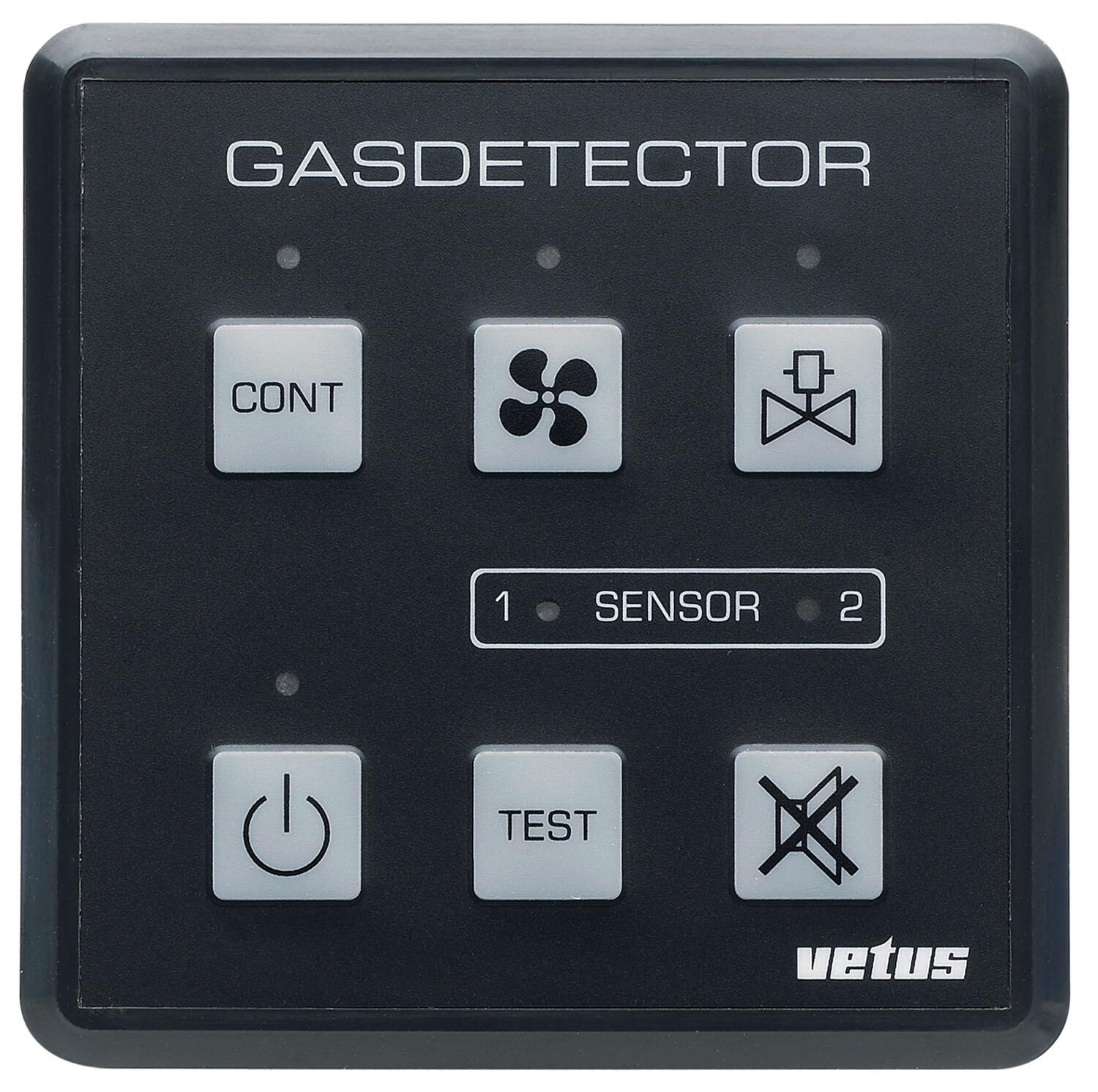 VETUS gas & carbon monoxide detector 12/24 Volt, incl. sensor
