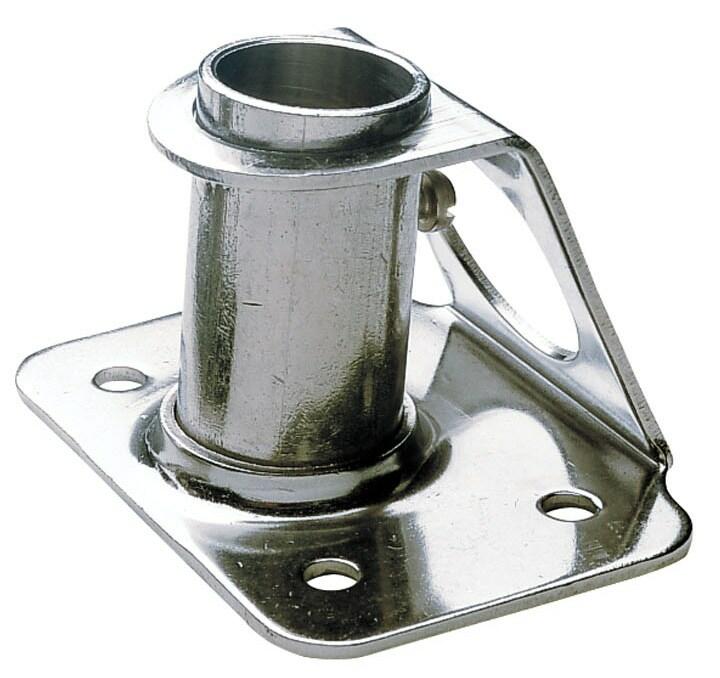 Stanchion socket, angled 6°