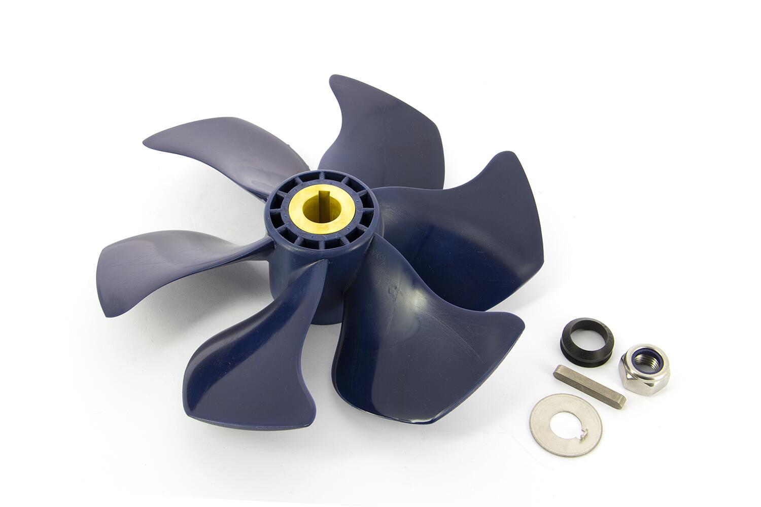 6-blade propeller, 250mm diameter, blue, for 150kgf BOW PRO thrusters