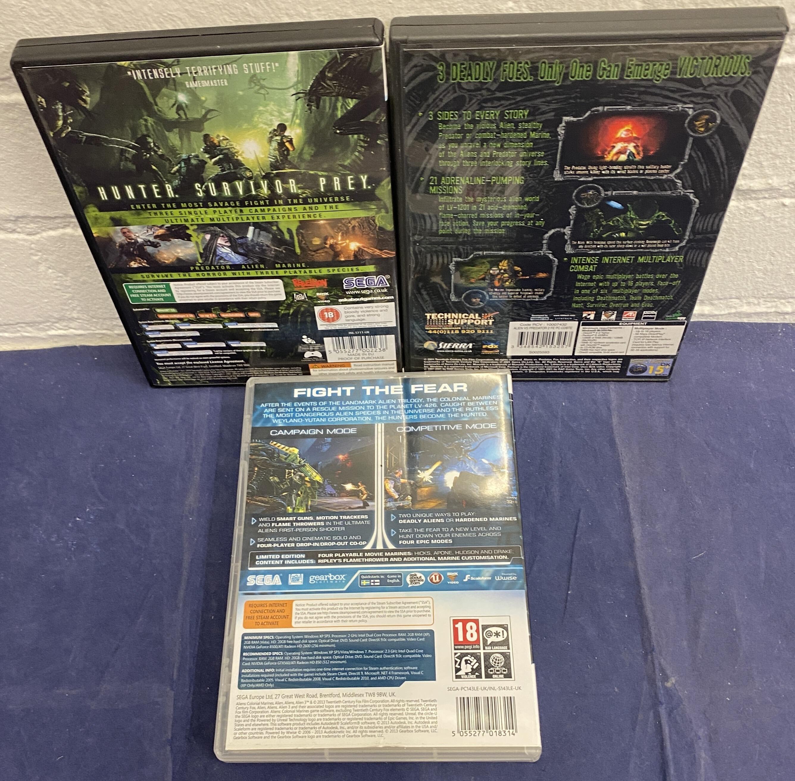 Aliens vs Predator & Aliens Colonial Marines PC Bundle 3 Games – Tested