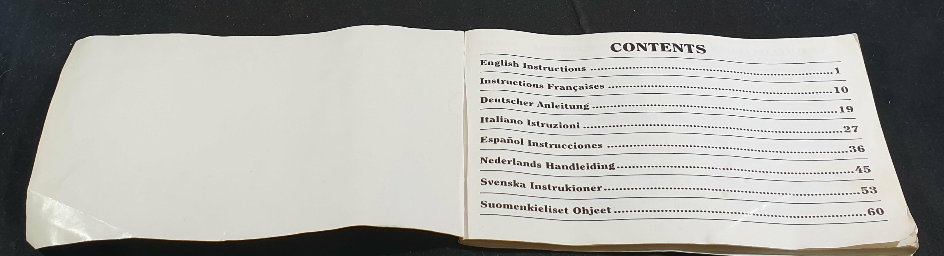 World Class Leader Board Golf Sega Mega Drive Manual Opened Front Page
