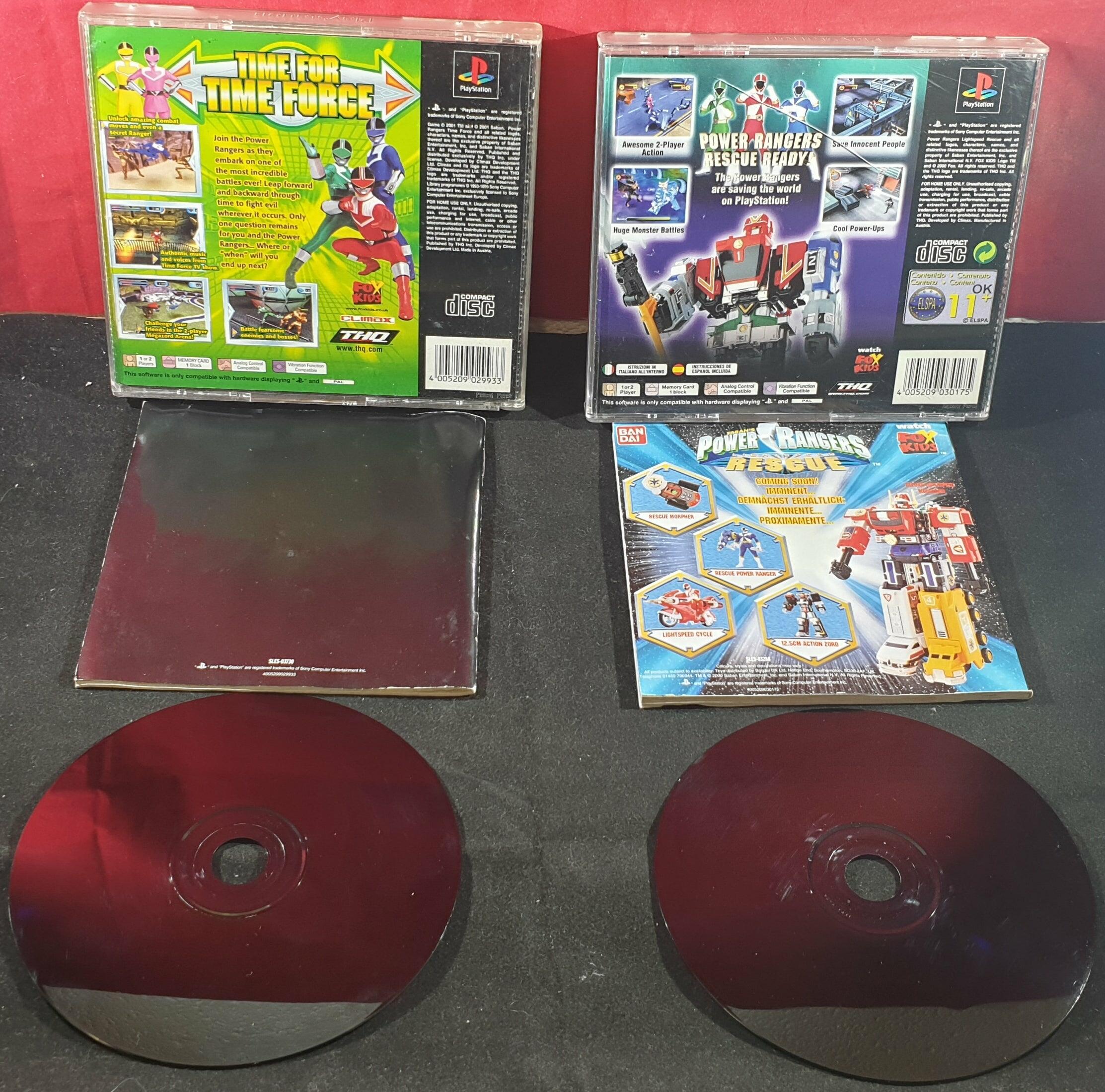 Power Rangers Lightspeed Rescue & Time Force Sony Playstation 1 (PS1 ...