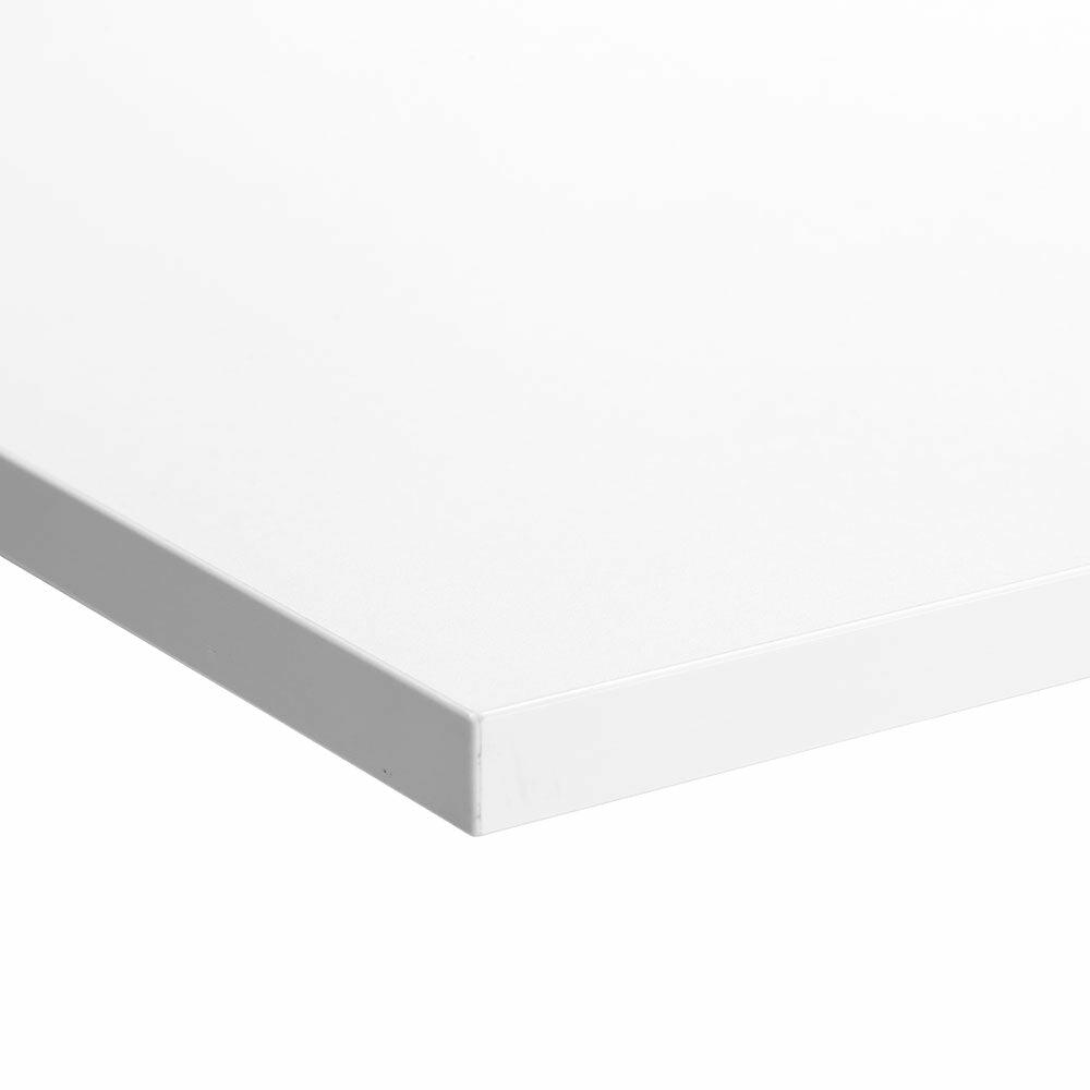 White desk top used in modern office workstation