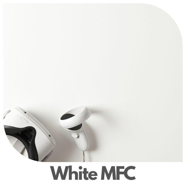 White MFC desk top 25mm office worktop with smooth finish