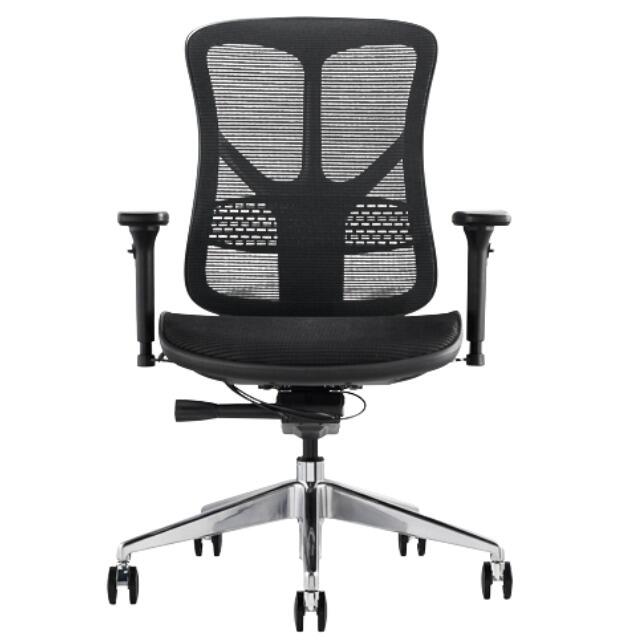 F94 ergonomic mesh office chair front view with lumbar support