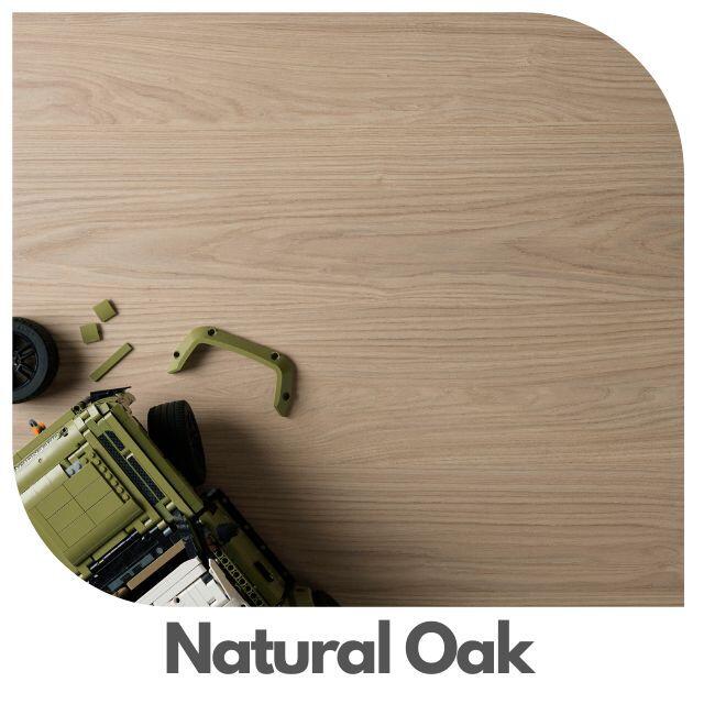 Natural Oak MFC desk top 25mm office worktop with woodgrain finish