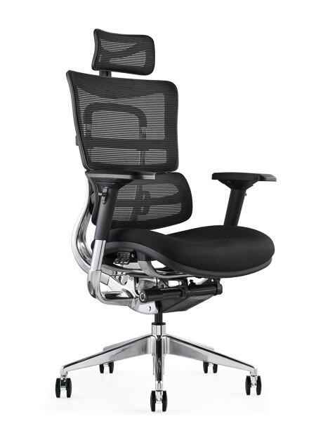 Hood i29 fabric seat ergonomic task chair with adjustable headrest – new, premium build, office use.