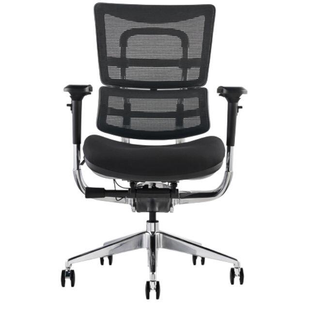 i29 ergonomic office chair with fabric seat front view