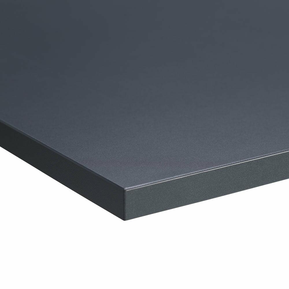 Close-up of anthracite MFC desk top surface finish